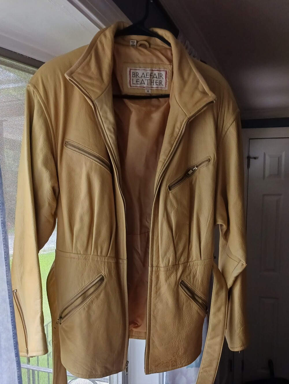 Yellow Leather Jacket
